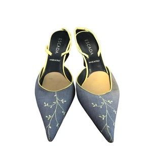 Escada Slingback Kitty Heels